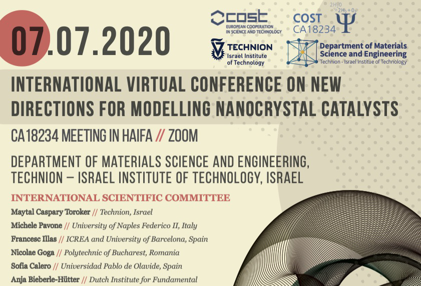 1st virtual-conference : “New directions for modeling nanocrystal catalysts”